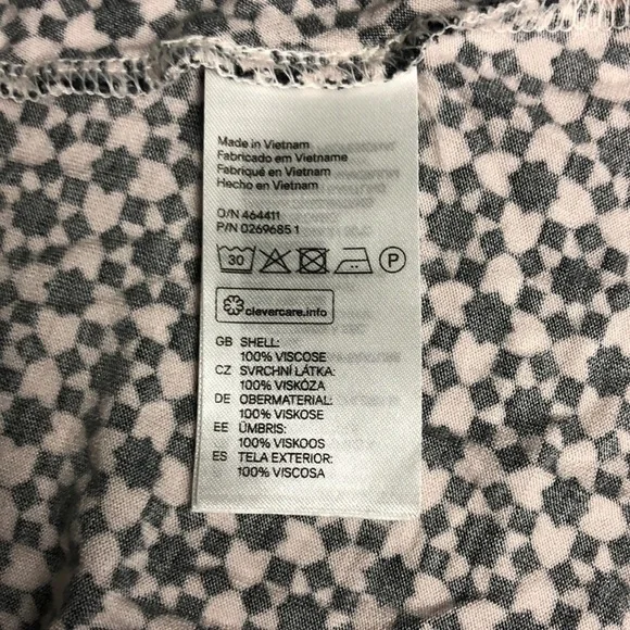 💜 S 💜 Top Geometric Pattern Floral - Picture 4 of 5